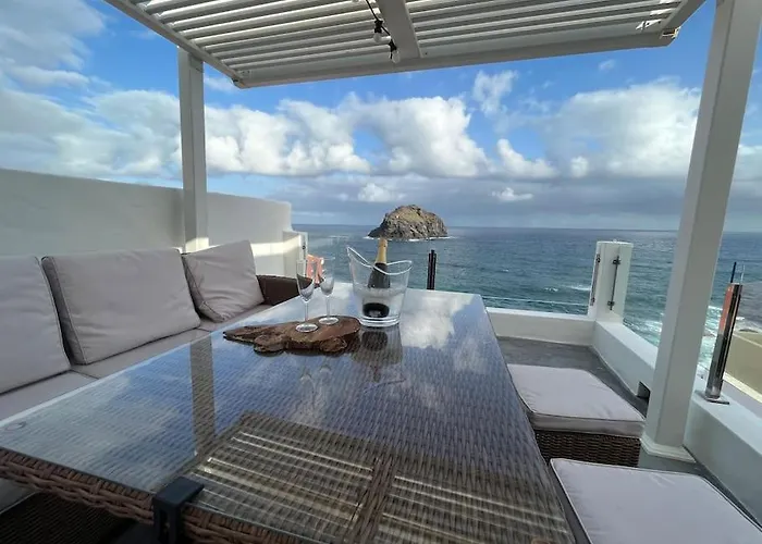 Vistas Impresionantes Al Mar De Ferienhaus Garachico (Tenerife)